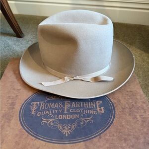 New in Box Vintage Thomas Farthing Bloomsbury London fur felt hat